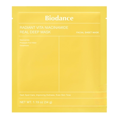 Attēls no BIODANCE Radiant Vita Niacinamide Real Deep Mask 1 pc