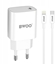 Изображение BWOO adowarka sieciowa PD CDA159 USB-C + kabel USB-C - Lightning 20W biaa