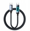 Изображение BWOO kabel pleciony z podwietleniem PD 60W X324CC USB-C - USB-C
