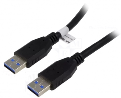 Picture of Cable | crossover,USB 3.0 | USB A plug,both sides | 3m | black | 5Gbps