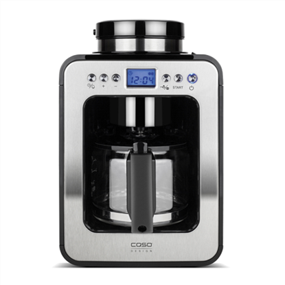 Attēls no Caso  Design Compact Coffee Maker with Grinder  600 W  Black/Stainless(Ekspoz.)