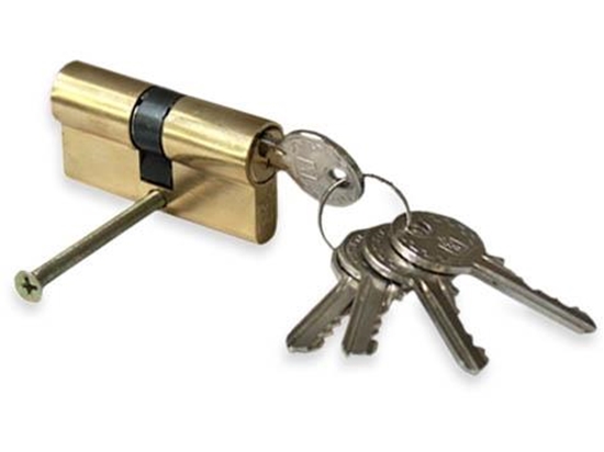 Изображение CYLINDER LOCK 80MM 40X40 BRASS 5 KEYS