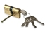 Attēls no CYLINDER LOCK 80MM 40X40 BRASS 5 KEYS