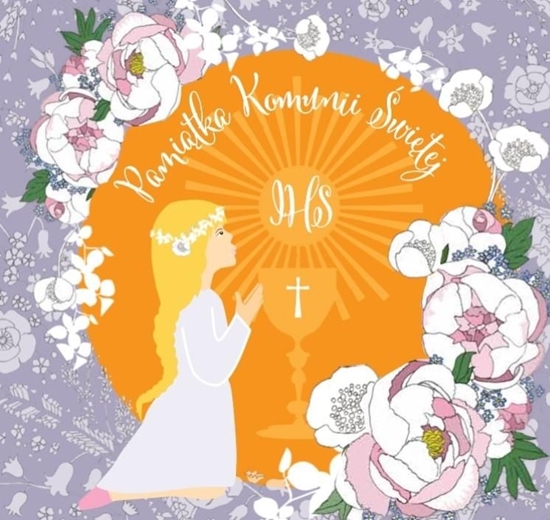 Picture of Clear Creation Karnet Swarovski kwadrat CL102_SG Komunia