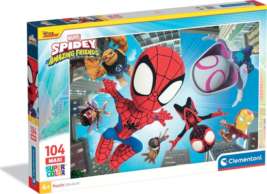 Picture of Clementoni Puzzle Maxi SuperColor Marvel Spidey i Przyjaciele 104 elementy (23777)