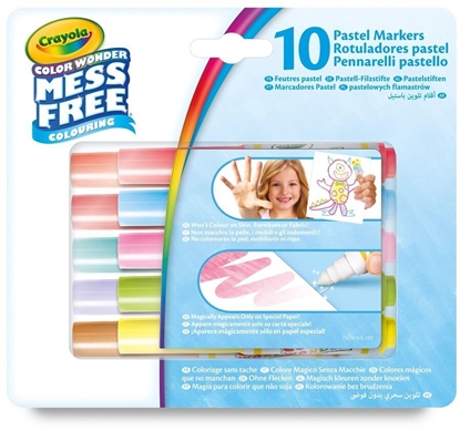 Picture of Crayola Color Wonder Pastel Mini Markers 10 Pcs