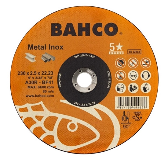 Изображение Cutting disc A46R INOX+Fe T41 115x1.6x22.23mm