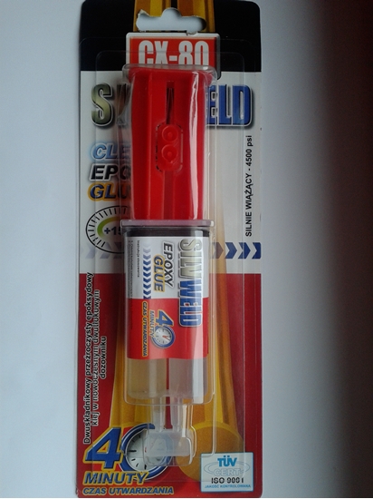 Изображение CX80 Klej dwuskadnikowy epoksydowy CX-80 SILV WELD 24ml