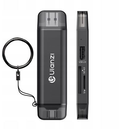 Attēls no Czytnik Kart Pamici 3w1 Sd / Microsd / Usb Na Port Usb-c Usb-a Ulanzi Cr3
