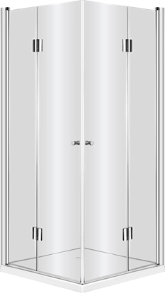 Picture of Deante Kabina Kerria kwadratowa, szko transparentne z powok, profil chrom, 90x90 cm (KTK_041P)