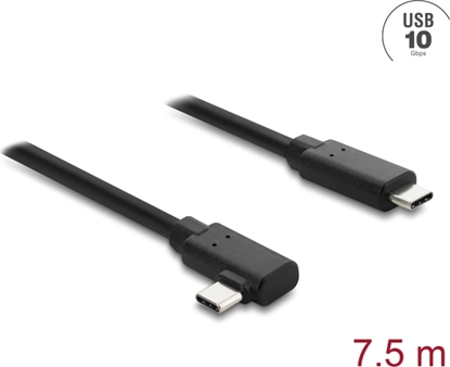 Picture of Delock Active Optical Cable USB 10 Gbps USB Type-C™ male to male angled 7.5 m