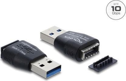 Picture of Delock Adapter USB 10 Gbps USB Type-A male to USB 10 Gbps Type-E Key A female