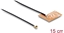 Изображение Delock WiFi 2.4 GHz Antenna I-PEX Inc., MHF® I plug 2 - 3 dBi omnidirectional with connection cable 1.13 15 cm FPC internal self-adhesive