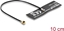 Attēls no Delock WiFi 6 Antenna I-PEX Inc., MHF® I plug 4.5 - 5.0 dBi omnidirectional with connection cable 1.13 10 cm FPC internal self-adhesive