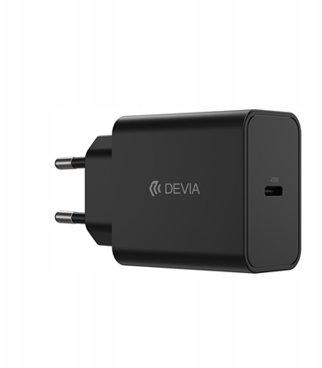 Attēls no Devia adowarka sieciowa Rocket PD 45W 1x USB-C biaa + kabel USB-C - USB-C