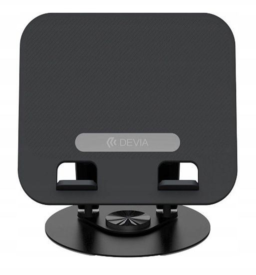 Изображение Devia uchwyt podstawka EL238 do laptopa tableta skadana z rotacj 360 aluminiowa czarna