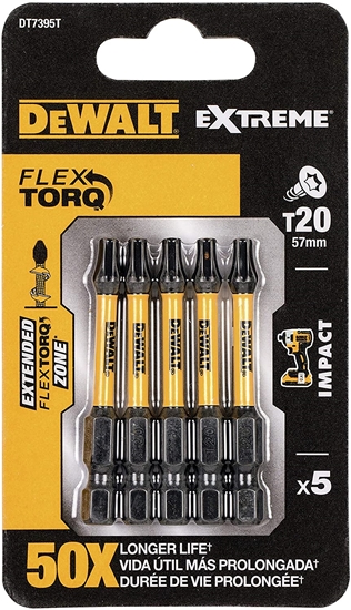 Изображение Dewalt Udarowe kocówki wkrtarskie TORSION (DT7395T-QZ)