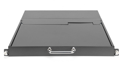 Attēls no Digitus Modular HD LCD KVM console with 17\" TFT (43.2cm), 16-port HDMI KVM connection, touchpad, German keyboard layout