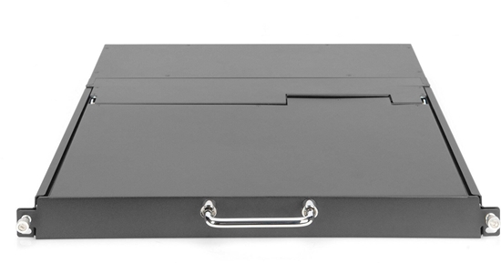 Изображение Digitus Modular HD LCD KVM console with 17\" TFT (43.2cm), 16-port HDMI KVM connection, touchpad, German keyboard layout
