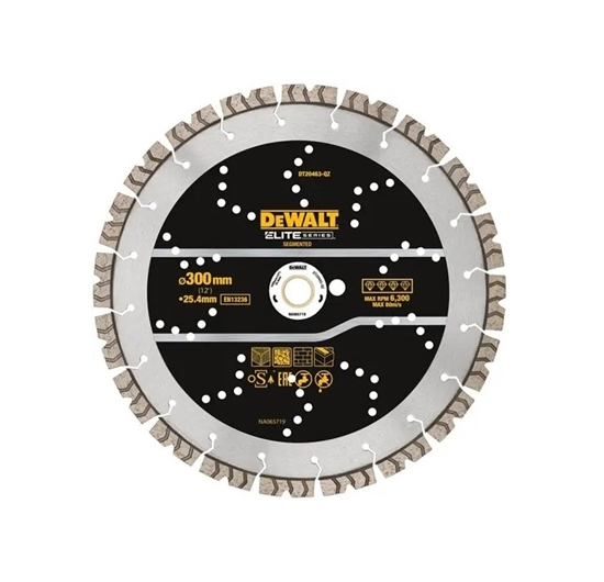 Изображение Dimanta griešanas disks DeWalt DT20463-QZ; 300x25,4x3,8 mm