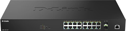 Picture of D-Link DMS-1250-18P/E tīkla pārslēgs Vadīts L2 2.5G Ethernet (100/1000/2500) Power over Ethernet (PoE) Melns