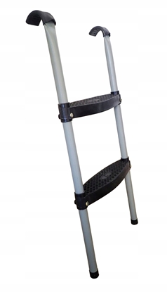 Изображение Drabinka Schodki do Trampoliny Metalowa 2 Stopnie KUBISPORT 183-305 cm