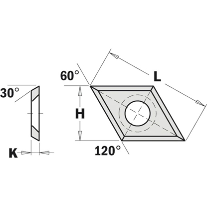 Изображение Ēveles asmeņi CMT 790.280.00; 22x14x2 mm; HWM; 1 gab.