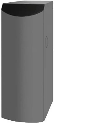 Attēls no Ferroli Ecounit* HP 200-1C - Zasobnik c.w.u. o pojemnoci 167 litrów z pojedyncz wownic 2,30 m2 z podczeniem bocznym. Wbudowana grzaka 2.0kW, przycza wownicy 1FERROLI