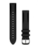 Picture of Garmin Quick Release Bands (18 mm) Black leather, brushed slate hardware
