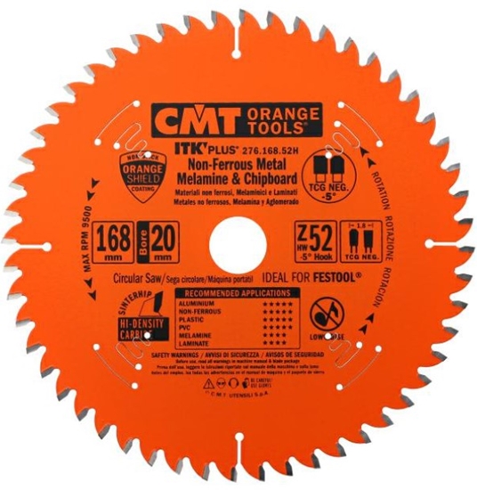 Picture of Griešanas disks alumīnijam CMT 276; 168x1,8x20; Z56; -5°