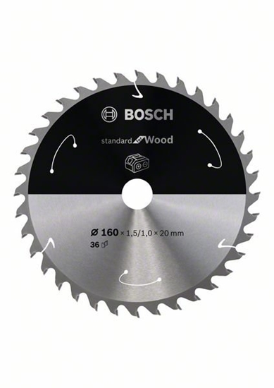 Picture of Griešanas disks kokam Bosch Standard for Wood 2608837677; 160 mm
