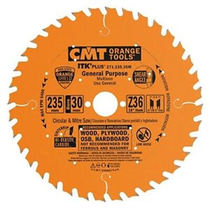 Picture of Griešanas disks kokam CMT 271; 235x2,4x30,0 mm; Z36; 18°