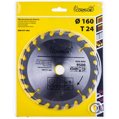 Picture of Griešanas disks kokam Condor CON-TCT-1602; 160 mm; Z24