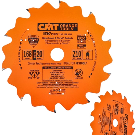 Picture of Griešanas disks šķiedru cementam CMT 236; 168x1.8x20; Z10; 5°