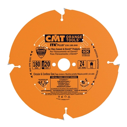 Picture of Griešanas disks šķiedru cementam CMT 236; 180x2.4x20; Z4; 12°