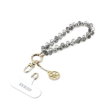 Attēls no Guess Universal Wrist Strap Crystals 4G Charm / Black