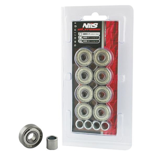 Picture of Gultņi ABEC-9 CHROME BEARINGS (8 gab .) NILS EXTREME