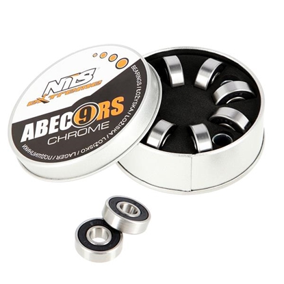 Picture of Gultņi ABEC-9 RS GRAPHIT CHROME BEARINGS 8 PCS. NILS EXTREME