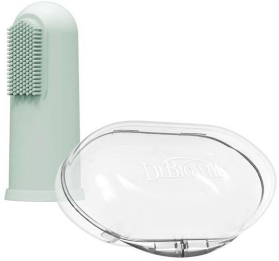 Picture of HG126 SILIKONOWA SZCZOTECZKA DO CZYSZCZENIA ZBÓW Z PUDEKIEM ZIELONA