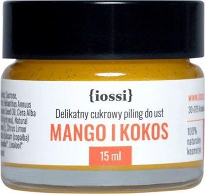 Attēls no Iossi Cukrowy peeling do ust Mango i Kokos z masem mango i cytryn 15ml