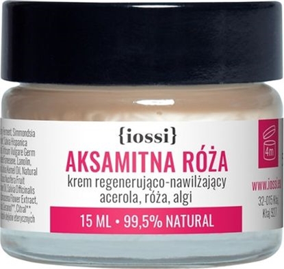 Изображение Iossi Krem do twarzy Aksamitna Róa acerola/róa/algi regenerujco-nawilajcy 15ml
