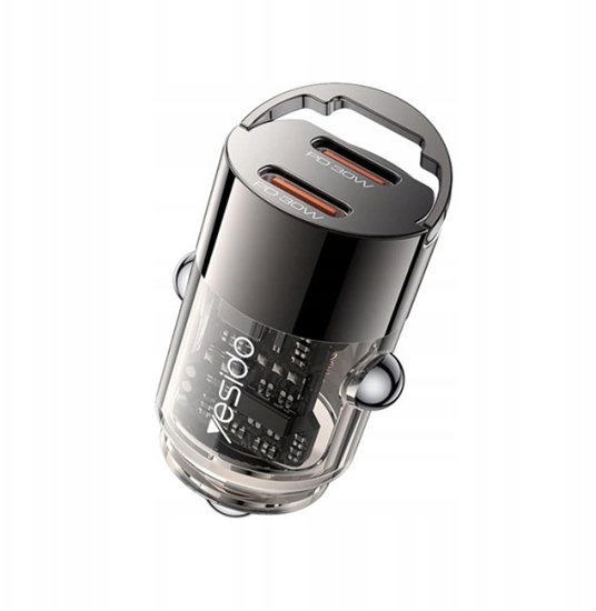 Изображение Yesido adowarka samochodowa Y69 PD 30W 2xUSB-C BLACK / CZARNY