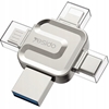 Изображение yesido Flash Disk FL15 4w1 OTG Adapter USB3.0, 16GB, SILVER / SREBRNY