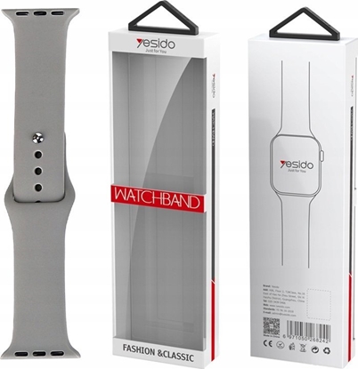 Attēls no Yesido yesido WB44 Silikonowy Pasek do iWatch L 38/40/41 (97+132) #34 BRICK BLUE/SZARY