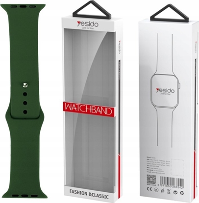 Attēls no Yesido yesido WB44 Silikonowy Pasek do iWatch L 38/40/41 (97+132) #43 ALFALFA/ZIELONY