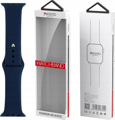 Attēls no Yesido yesido WB44 Silikonowy Pasek do iWatch L 38/40/41 (97+132) #47 DEEP BLUE