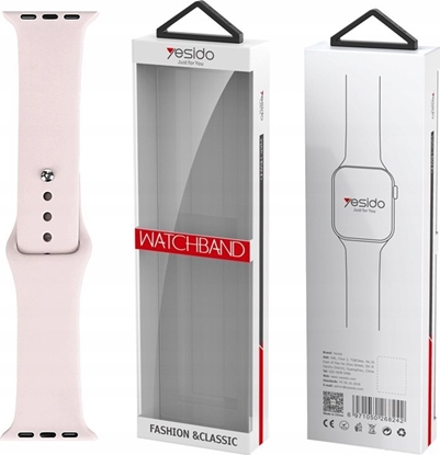 Attēls no Yesido yesido WB44 Silikonowy Pasek do iWatch L 42/44/45 (97+140) #17 SILT/PUDROWY RÓ
