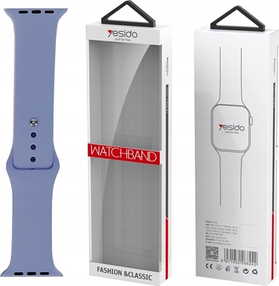 Attēls no Yesido yesido WB44 Silikonowy Pasek do iWatch S 42/44/45 (97+118) #49 NIEBIESKI