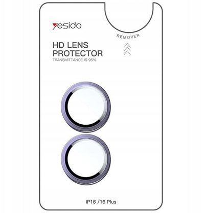 Изображение yesido Lens Protector WB54 iPhone 16 / 16 Plus, BLUE / NIEBIESKI