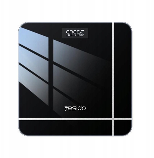 Изображение yesido Waga azienkowa MG09 do 150kg Elektroniczna, BLACK / CZARNY